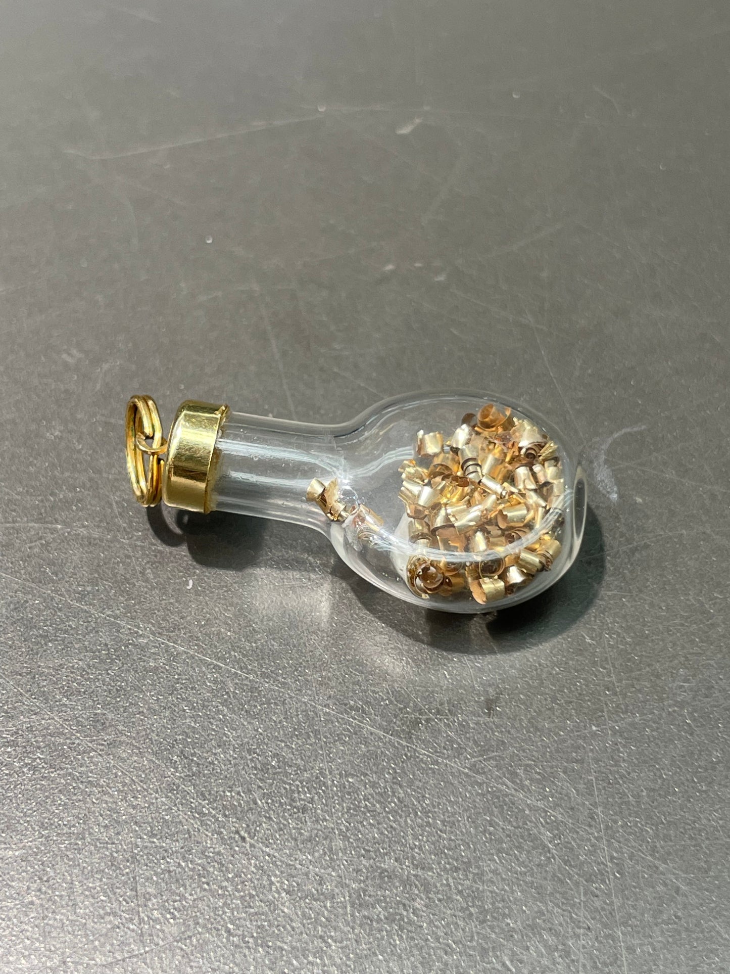 Vintage 14K Yellow Gold Gold Shaving Bottle Charm