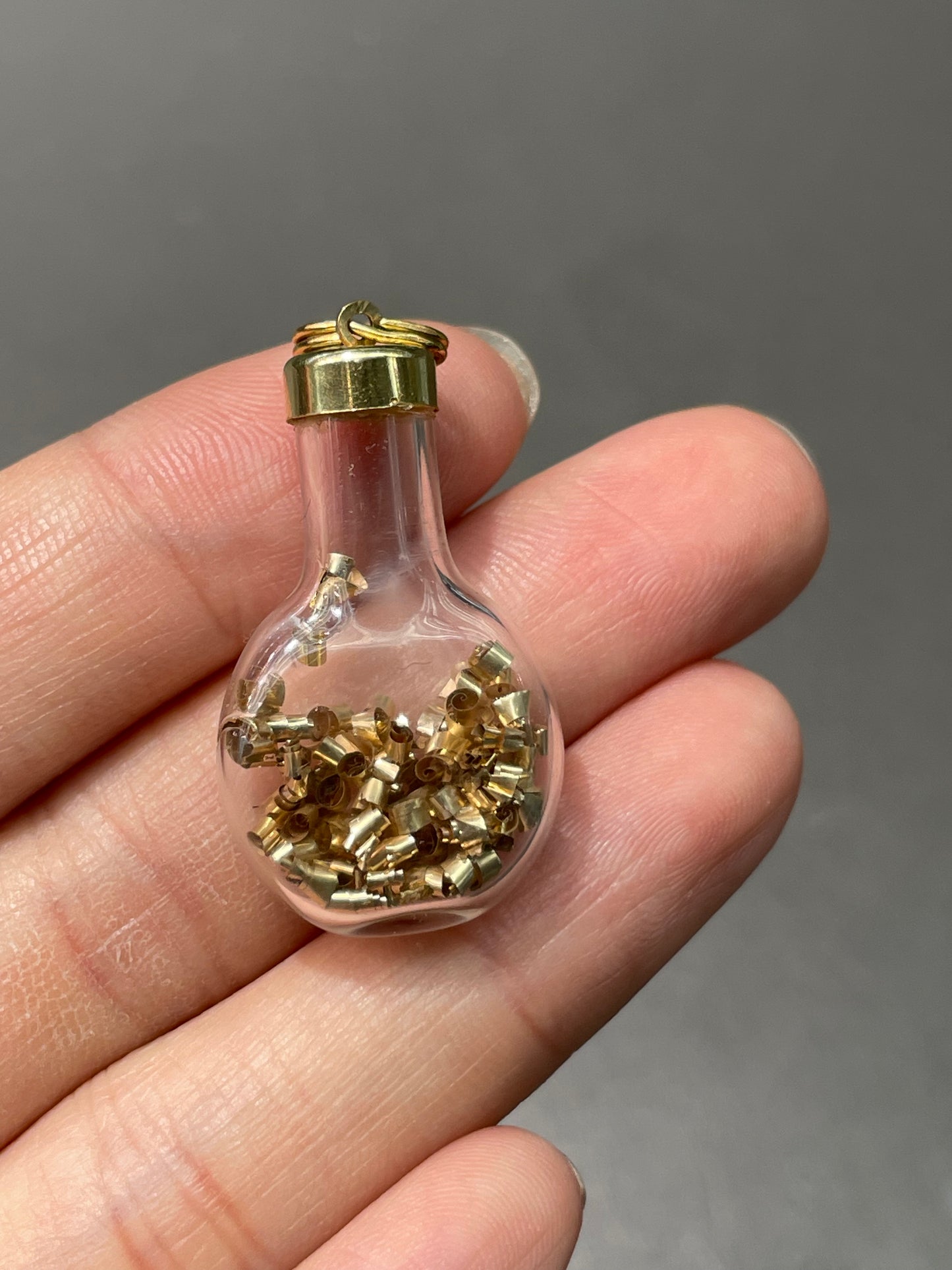 Vintage 14K Yellow Gold Gold Shaving Bottle Charm