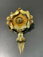 Antique Victorian Etruscan 14K Gold Sapphire Tassel Fringe Brooch