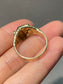 Vintage 14K Yellow Gold Emerald Lion Ring