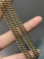 Vintage 14K Yellow Gold 4.0 mm Albert Watch Chain Necklace 23.25 inch
