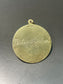 Vintage 14K Yellow Gold Large Gemini Round Horoscope Pendant