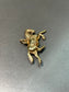 Vintage 14K Yellow Gold Trotting Horse Charm Pendant