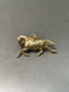 Vintage 14K Yellow Gold Trotting Horse Charm Pendant