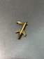 Vintage 14K Yellow Gold Space Ship Charm Pendant