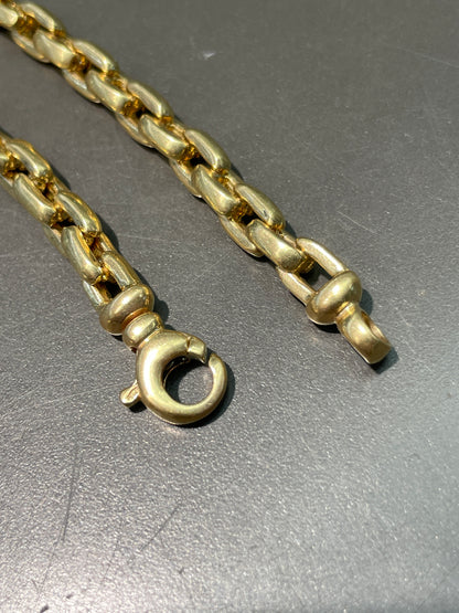 Vintage 14K Gold Elongated Rolo Link Chain