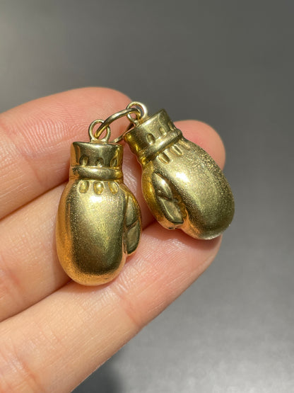 Vintage 14K Gold Boxing Glove Charm