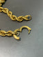 Antique 18K Yellow Gold Twisted Rope Chain Link Necklace