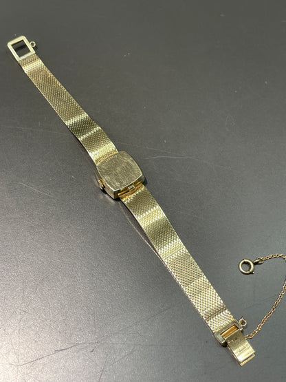Vintage Omega for Tiffany & Co. 14K Gold Wrist Watch
