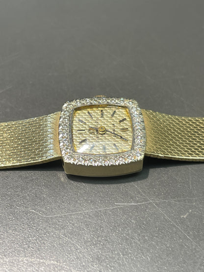 Vintage Omega for Tiffany & Co. 14K Gold Wrist Watch