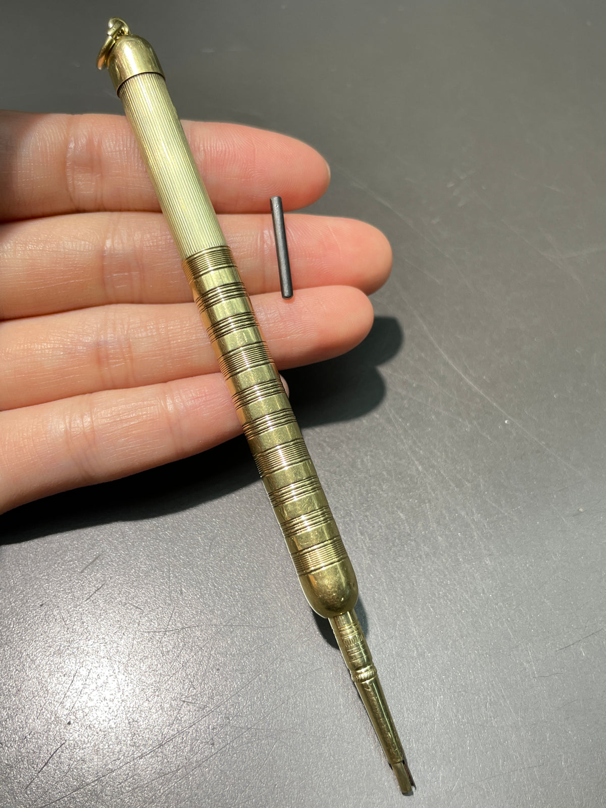 Vintage Tiffany & Co. 14K Gold Mechanical Retractable Pencil Pendant