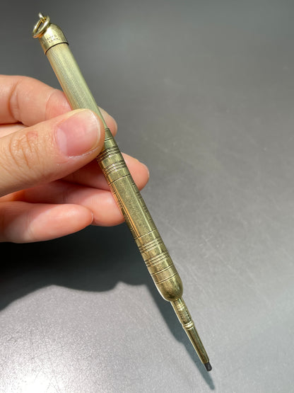 Vintage Tiffany & Co. 14K Gold Mechanical Retractable Pencil Pendant