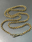 Antique 14K Yellow Gold Belcher Watch Chain Necklace
