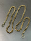 Antique 14K Yellow Gold Belcher Watch Chain Necklace