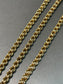 Antique 14K Yellow Gold Belcher Watch Chain Necklace