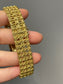 Vintage 18K Yellow Gold 0.98 CTW Diamond Peekaboo Watch Bracelet