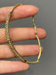 Edwardian French Platinum Topped 18K Yellow Gold Camphor Glass Diamond Bracelet