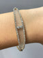 Edwardian French Platinum Topped 18K Yellow Gold Camphor Glass Diamond Bracelet
