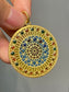 Vintage French 18K Gold Plique-á-Jour Pendant