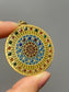 Vintage French 18K Gold Plique-á-Jour Pendant