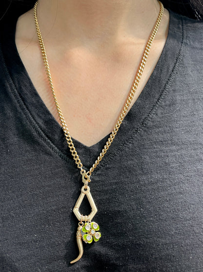 14K Gold Carabiner Clasp