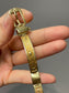 Vintage Hammerman Brothers 14K Yellow Gold Adjustable Buckle Belt Bracelet