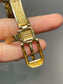 Vintage Hammerman Brothers 14K Yellow Gold Adjustable Buckle Belt Bracelet