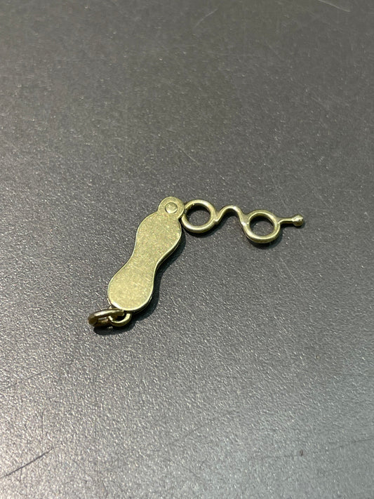 Vintage 14K Yellow Gold Articulating Optical Glasses Charm Pendant
