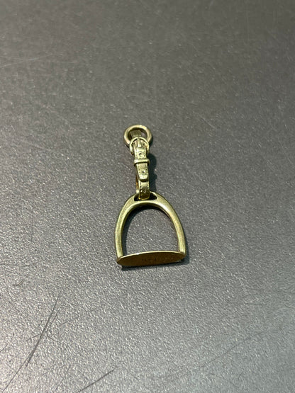 Vintage 14K Yellow Gold Buckle Horseshoe Charm