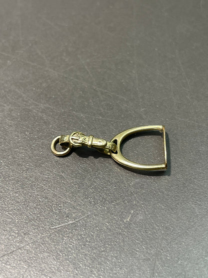 Vintage 14K Yellow Gold Buckle Horseshoe Charm