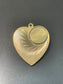 Vintage 14K Yellow Gold Large Engine Tuned Heart Charm Pendant