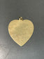 Vintage 14K Yellow Gold Large Engine Tuned Heart Charm Pendant
