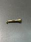 Vintage 14K Yellow Gold Green Paste Flashlight Charm
