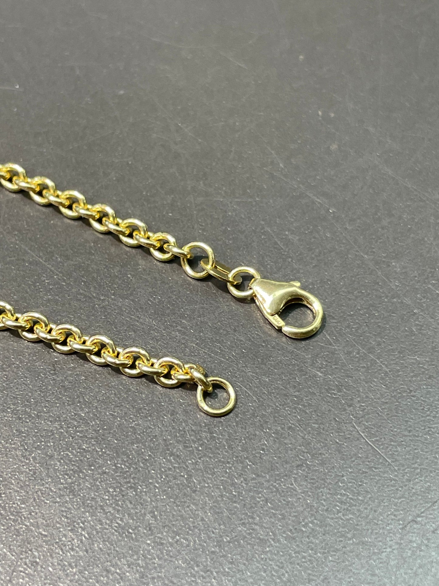 14K Yellow Gold 3.0 mm Round Oval Link Chain Necklace 24.0 inch