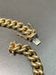 Vintage 14K Yellow Gold Graduated Curblink Chain Necklace