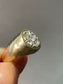 Vintage 14K Yellow Gold 1.40 CTW Diamond Cluster Signet Ring