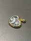 14K Yellow Gold Diamond Floating Heart Shaker Pendant