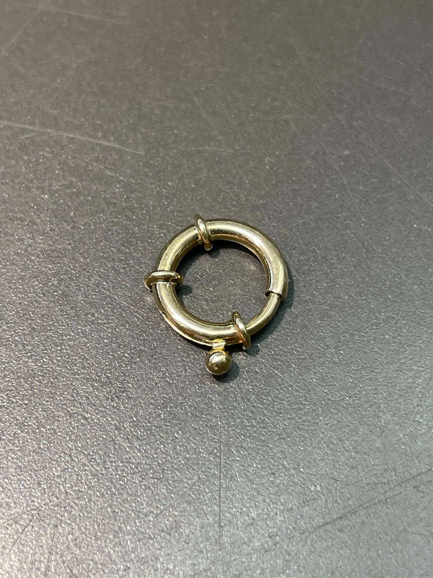14K Yellow Gold 2.0 mm Round Connector Clasp