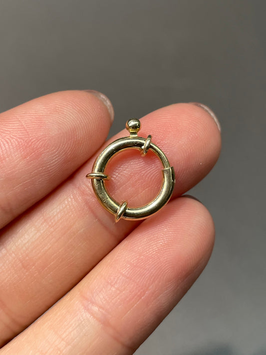 14K Yellow Gold 2.0 mm Round Connector Clasp