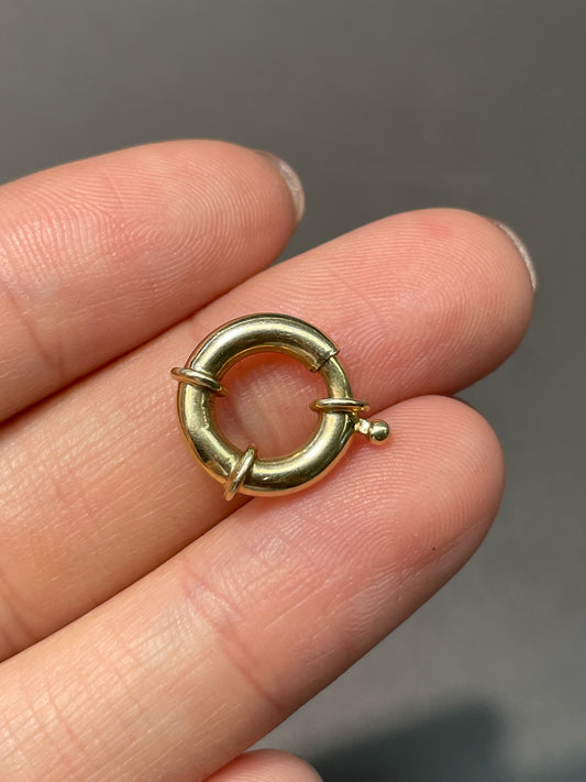 14K Yellow Gold 2.5 mm Round Connector Clasp