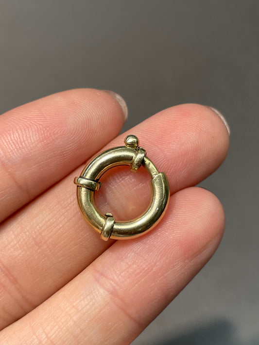 14K Yellow Gold 3.0 mm Round Connector Clasp