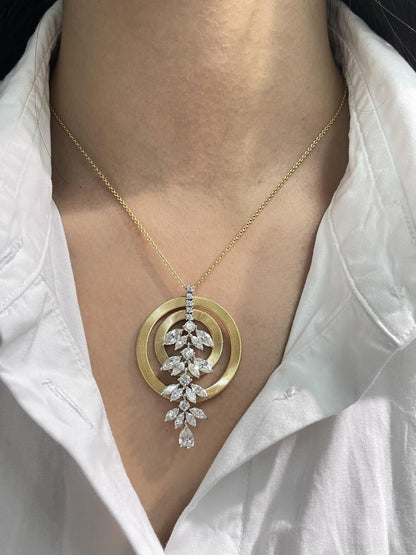 Marco Bicego Masai Circle Wire Diamond Drop Pendant
