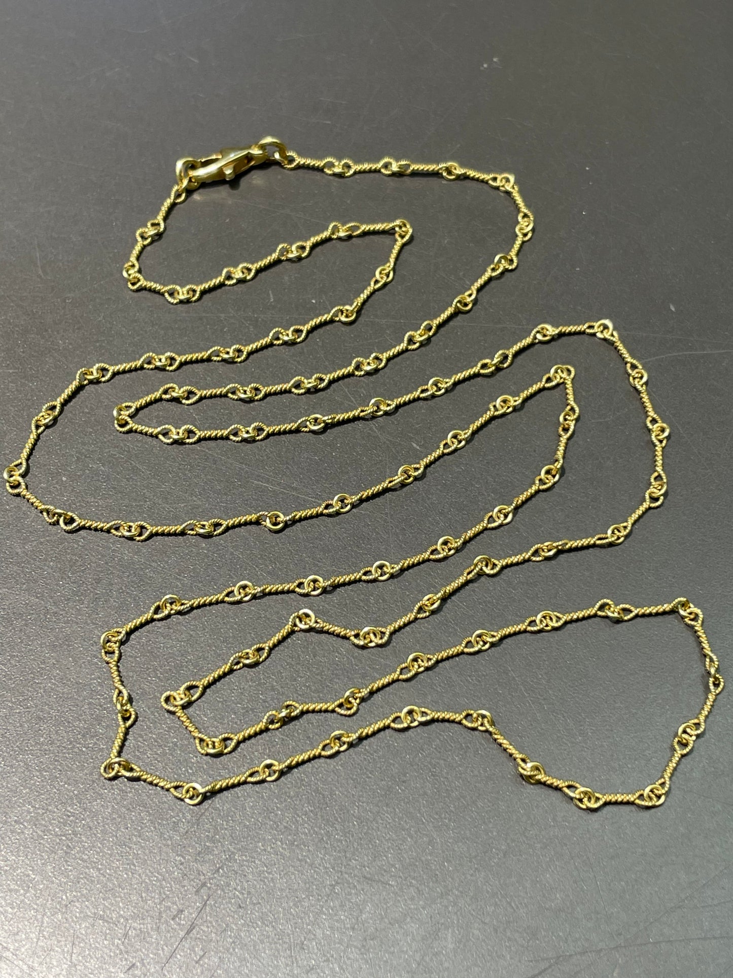 18K Yellow Gold 4.0 mm Hand-Twisted Chain Necklace 32.0 inches