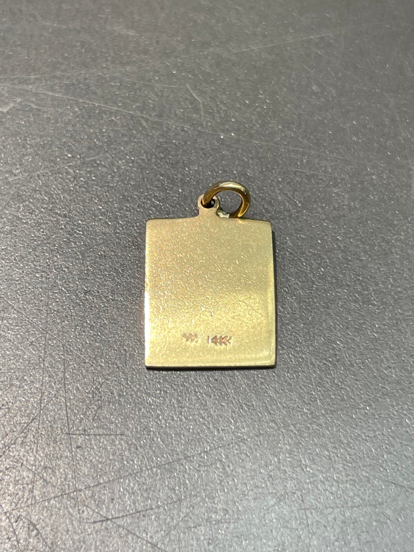 Vintage 14K Yellow Gold Bingo Board Game Charm Pendant