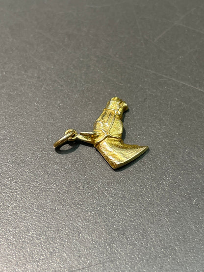 Vintage 14K Yellow Gold Horse Charm Pendant