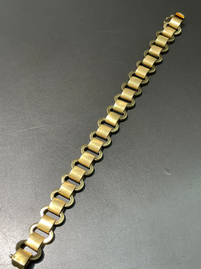 Vintage 14K Gold Sculptural Link Bracelet