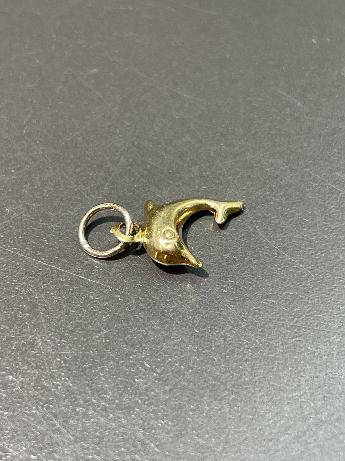 Vintage 14K Gold Miniature Dolphin Charm