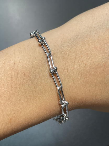 18K Gold Hardware Link Bracelet