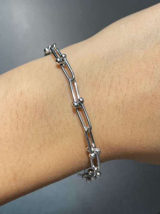 18K Gold Hardware Link Bracelet
