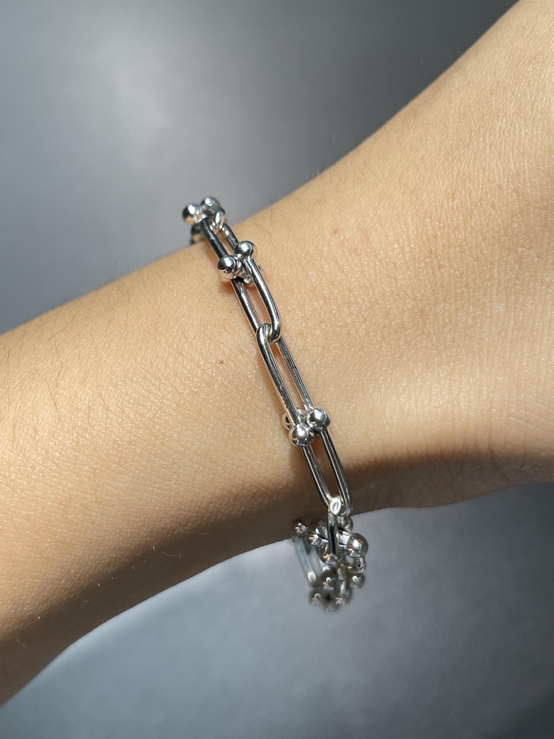 18K Gold Hardware Link Bracelet